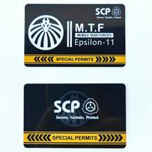 SCP Foundation GUARD Secret PVC Hardcard Special Logo Cosplay Access Grade Card - Single Piece - View 62