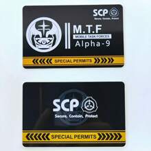 SCP Foundation GUARD Secret PVC Hardcard Special Logo Cosplay Access Grade Card - Single Piece - View 48