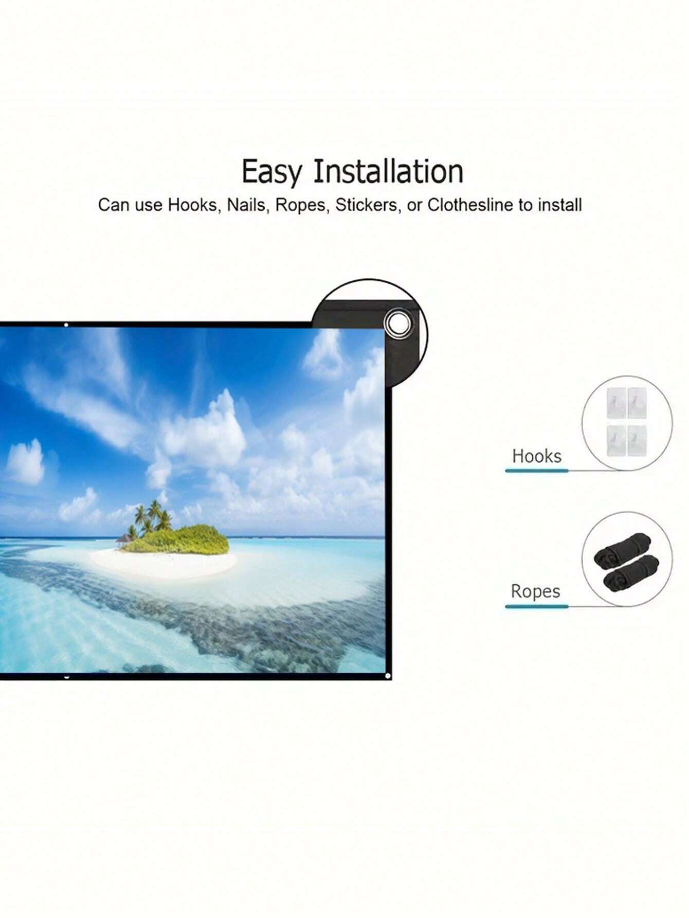 HD Projection Screen Projection Home Projector Screen Home Projector 4k