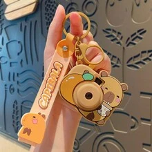 1 件创意水豚投影相机钥匙扣，可爱水豚相机钥匙圈包配件 - 彩色 - 查看 10
