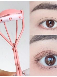 1 dụng cụ uốn mi có lược tích hợp giúp mi cong lâu dài, vật dụng trang điểm thiết yếu khi đi du lịch và đi học - trái cam - Xem 1