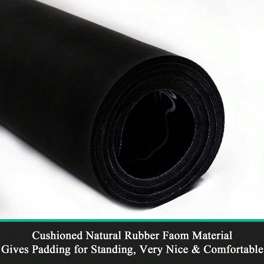 1pc Green Plant Printed Soft & Comfortable Kitchen Mat, AntiOil & Dirt