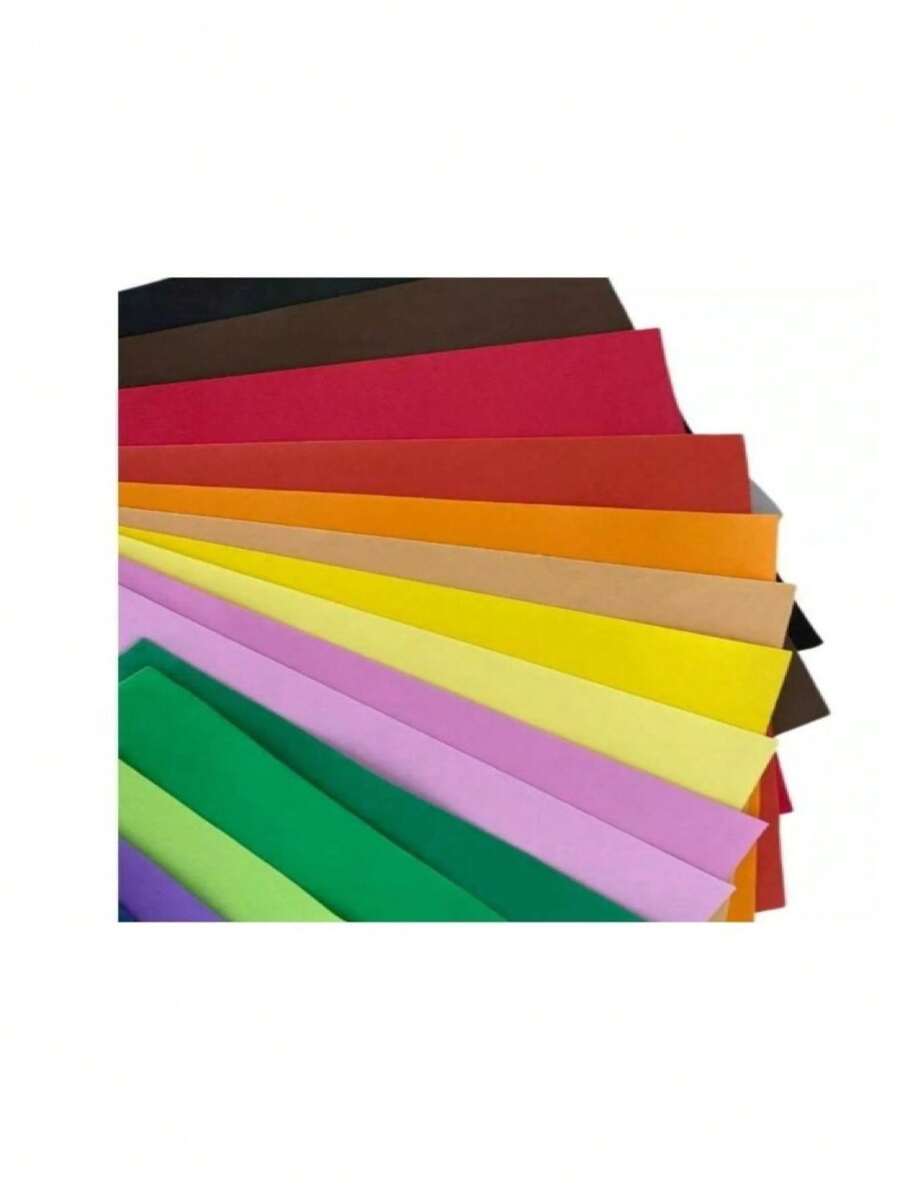 Kit 10 EVA Sheets 40x60 Plain Assorted Colors - 彩色 - 查看 1