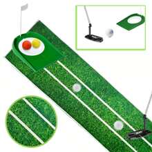 5Pcs Golf Putter Training Mat, Suitable For Indoor Training Entertainment. Durable & Safe. Perfect Holiday Gift (Teachers' Day, Valentine's Day Halloween, Christmas, Thanksgiving, Back To School Season) - Green - View 2