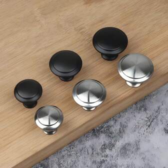 10 件装衣柜拉手把手，家具五金把手，拉丝金属镀铬门抽屉柜把手