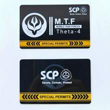 SCP Foundation GUARD Secret PVC Hardcard Special Logo Cosplay Access Grade Card - Single Piece - View 26