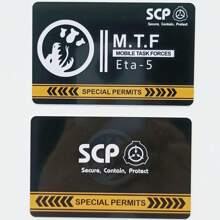 SCP Foundation GUARD Secret PVC Hardcard Special Logo Cosplay Access Grade Card - Single Piece - View 36