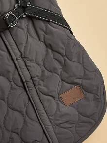 秋冬季加厚纯棉狗狗衣服，小型犬背心式胸背带 - 玫紅色 - 查看 3