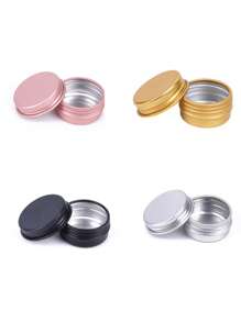 1/4/8pcs 10g Threaded Small Aluminum Boxes Mini Medicine Pill Storage Cases Portable