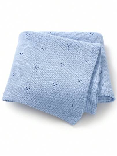 1 件多用途简单针织婴儿襁褓毯，适合所有季节，适合情人节