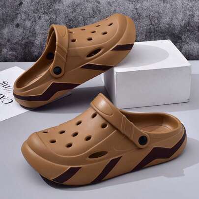 情侣款 Squidgy 一脚蹬凉鞋，男士夏季户外露趾休闲厚底防滑沙滩鞋