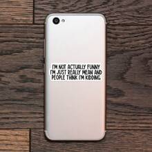 1PC Funny Sarcastic Sticker | 'I'm Not Actually Funny' Vinyl Decal | Adult Humor Stickers For Laptops, Water Bottles, And Computers | Waterproof, Durable & Perfect For Gifts | Hilarious Quote Sticker