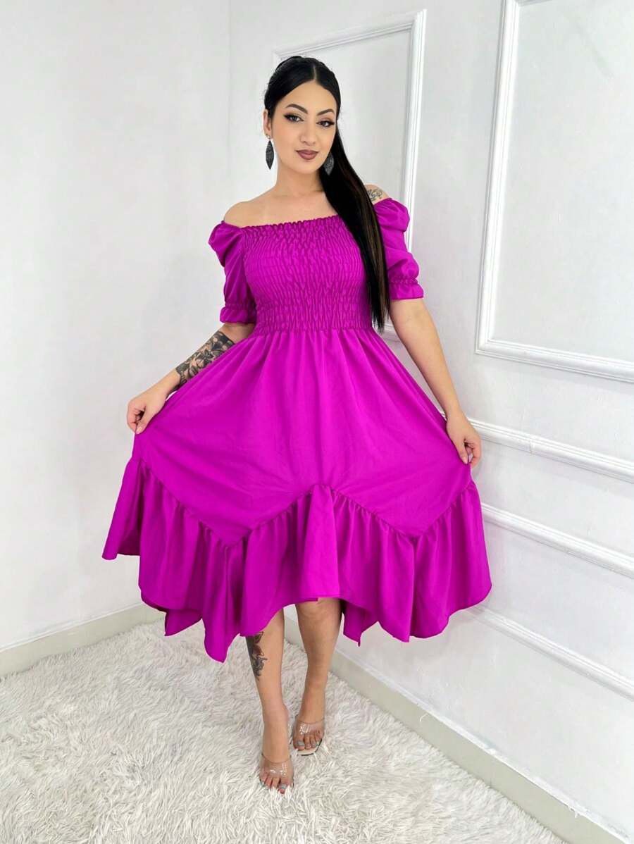 Women Dresses - Rose Red - View 1