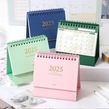 Lịch cơ bản sáng tạo 2024-2025, Lịch thiết kế đơn giản theo phong cách Ins-Style, Lịch tháng và năm, Trang trí bàn làm việc, Năm đầy đủ 2024 đến 2025 - Một cỡ - Xem 12