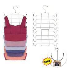 1 móc treo đồ lót bằng kim loại nhiều lớp, giá treo quần áo có thể gấp lại, móc treo quần áo ma thuật tiết kiệm không gian đa chức năng không để lại dấu vết, đồ trang trí mùa thu, đồ trang trí lễ hội, đồ trang trí phòng, đồ trang trí nhà, đồ trang trí mùa thu, đồ trang trí phòng ngủ - màu đen - Xem 20