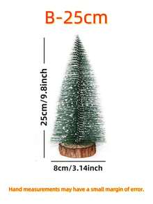 1 件迷你圣诞树，10 厘米/15 厘米/25 厘米/30 厘米植绒松针圣诞树，雪景桌面小圣诞树装饰礼物，松针圣诞装饰，适合作为圣诞礼物送给父亲、男朋友、女朋友 - 彩色 - 查看 6