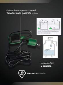 Flotador Eléctrico Electronivel Sensor Bomba Tinaco Cisterna Herramienta Para Hogar Mantenimiento Agua - Verde - Ver 7