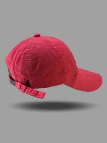 Men's Baseball Cap For Daily Wear, Summer Gift For Friend, Casual - 玫紅色 - 查看 1