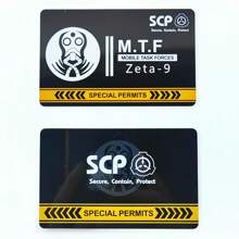 SCP Foundation GUARD Secret PVC Hardcard Special Logo Cosplay Access Grade Card - Single Piece - View 35