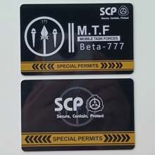 SCP Foundation GUARD Secret PVC Hardcard Special Logo Cosplay Access Grade Card - Single Piece - View 58