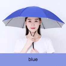 1顶男女通用银色单层时尚夏季户外防紫外线防风防雨伞帽，直径30.3英寸，可折叠可调节，适合高尔夫、钓鱼、露营、园艺、海滩、皮划艇、旅行和徒步等户外活动、度假、旅行、服装配饰和礼品。 - 彩色 - 查看 12