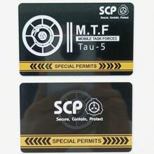 SCP Foundation GUARD Secret PVC Hardcard Special Logo Cosplay Access Grade Card - Single Piece - View 54