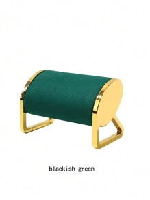 1pc Iron Gold-Plated & Microfiber Jewelry Watch Storage & Display Stand – Cylindrical Design For Wrist Accessories (Watches/Bracelets/Bangles), Soft Microfiber Lining Protects From Scratches & Wear, Durable Non-Fading Gold-Plated Iron Frame, Dual-Purpose For Home Vanity Storage & Store/Live Stream Display, Multi-Color Options