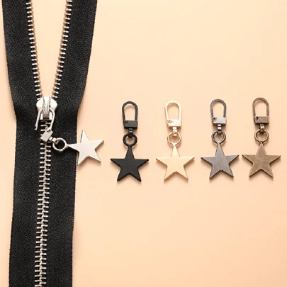 1/3/5/10/Pcs Removable Star Zipper Puller Handle Clothing Accessories Box Bag Backpack Tent Zipper Repair Artifact Universal, Instant Zipper Repair Kit, Jacket Backpack Zipper Slider Replacement, Sewing Supplies