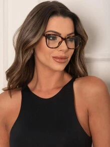 Women Fashion Glasses - 巧克力棕 - 查看 4