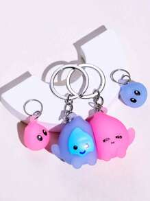 2 件女士可爱卡通狗树脂磁性钥匙扣，情侣钥匙扣带小吊坠，适合携带毛绒娃娃钥匙扣套装作为礼物 - 彩色 - 查看 4