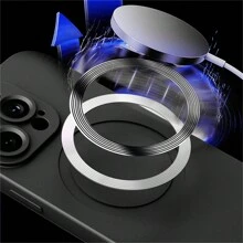 1pc Black Magnetic Soft Matte Protective Case With Glow-In-The-Dark Lanyard, Liquid Silicone Anti-Scratch Full-Body TPU Soft Protective Cover, Fingerprint-Resistant, Compatible With IPhone 15 Pro/15 Pro Max/15 Plus/15/14 Pro/14 Pro Max/14 Plus/14/13 Pro/13 Pro Max/13/13 Mini/12 Pro/12 Pro Max/12/12 Mini/11 Pro Max/11/11 Pro/XS Max/XR/XS - Black - View 4