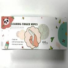 32 Peças Lenços de Limpeza para Dedos de Bebê, Limpador de Língua para Recém-Nascidos, Escova de Dentes para Dedos de Bebê para Limpeza de Dentes, Limpa Superfície da Língua, Adequado para Bebês de 0 a 36 Meses