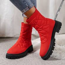 Women's Fashion Versatile Low-Top Sock Boots, Chunky Sole, Casual, Elastic, Ankle Boots