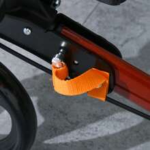 HOMCOM 4 Wheel Rollator With Seat And Back, Folding Mobility Walker With Carry Bag, Adjustable Height, Dual Brakes, Cane Holder, Lightweight Aluminium Walking Frame For Seniors And Disabled - Red - View 9