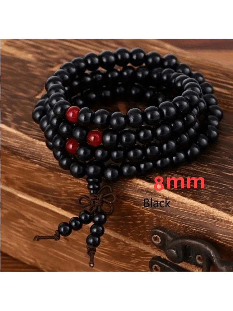 サンダルウッド&ブラックエボニー ブッダビーズ 6mm / 8mmプレーヤー