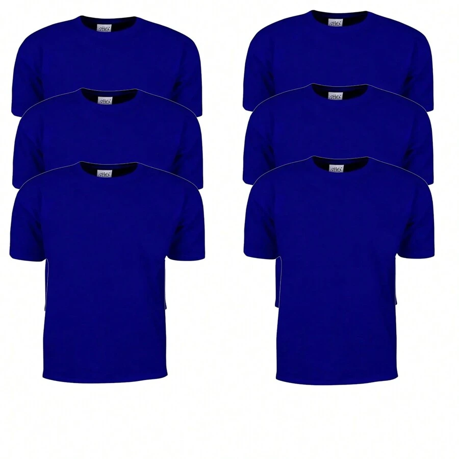 Shaka Wear Adult Max Heavyweight T-Shirt Pack Of 6 - 皇家 - 查看 1