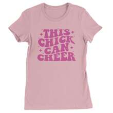 This Chick Can Cheer Womens T-Shirt