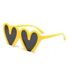 LENTES DE MODAGafas de moda para mujer, color café, marrón, populares - Amarillo - Ver 2