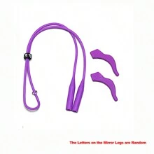 1 bộ dây đeo kính co giãn unisex và móc tai silicon thể thao cho nam nữ, kính mắt thời trang, kính đọc sách (chữ trên gọng kính ngẫu nhiên) Phụ kiện kính mắt cho nữ - Nhiều màu - Xem 20