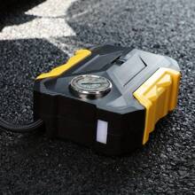Carsun Air Compressor For Car Auto Pump Portable Tire Inflator - Black + Yellow - View 2