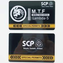 SCP Foundation GUARD Secret PVC Hardcard Special Logo Cosplay Access Grade Card - Single Piece - View 56