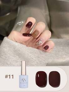 MIANEL 12ML/PCS Sơn móng tay dạng gel Maillard Tortoise Shell Gelly Amber bán chạy nhất mùa thu 2024 Sơn móng tay màu băng trong suốt mới phổ biến, Thích hợp cho mùa hè và mùa thu, Móng tay màu đen Móng tay Giáng sinh cần đèn UV để khô, Thích hợp cho móng tay và móng chân, Nghệ thuật làm móng hoàn hảo cho tiệm làm móng nghệ thuật và sử dụng DIY, Quà tặng cho phụ nữ và trẻ em gái - Nhiều màu - Xem 34