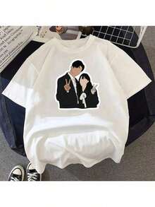 Strong Girl -Soon T-Shirt Drama Series Fashion Inspiration Various Colors 100% Cotton - 白色 - 查看 1