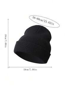 1pc/3pcs Simple Solid Color Fashion Beanie Hat, Suitable For Daily Life, Warm Outfit - Multicolor - View 3