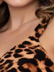 Leopard Tank Top Women's Fashion Sexy And Simple 2024 New Blouse - 咖啡棕 - 查看 3