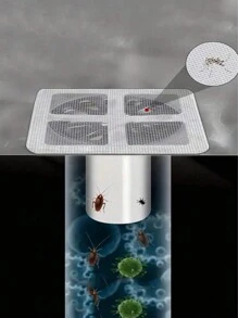 50 件淋浴和浴缸毛发收集器 - 易于使用，排水过滤贴纸，一次性排水盖，适用于淋浴、水槽和洗衣房，易于粘贴，毛发塞排水盖，一次性排水过滤器，浴室毛发收集塞，排水盖，厨房水槽过滤器，一次性淋浴排水毛发收集器，排水过滤贴纸，浴室浴缸毛发塞，浴室配件家居浴室装饰秋季装饰返校 - 彩色 - 查看 4