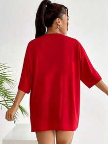 T-Shirt Tshirt Cherry Fashion Inspiration Style Various Colors 100% Cotton - Đỏ - Xem 2