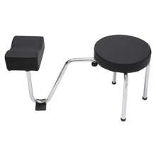 ZhdnBhnos LINSIE Portable Salon Spa Pedicure Stool Foot Rest Stool Chair Height Length Adjustable The Best Gift/Present For Family&Friends Happy Christmas - 黑色 - 查看 8