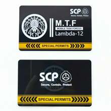 SCP Foundation GUARD Secret PVC Hardcard Special Logo Cosplay Access Grade Card - Single Piece - View 71