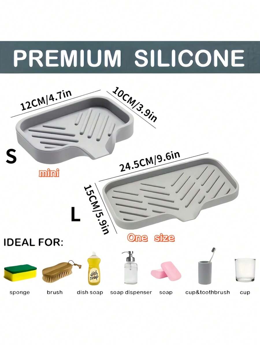 1pc Silicone Drain Rack,Kitchen Sink Splash Guard Silicone Faucet